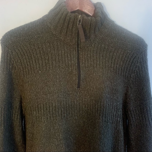 Royal Robbins Sweater 1/4 Zip Woman L Large Pullover Long Sleeve Brown Soft - Picture 2 of 7